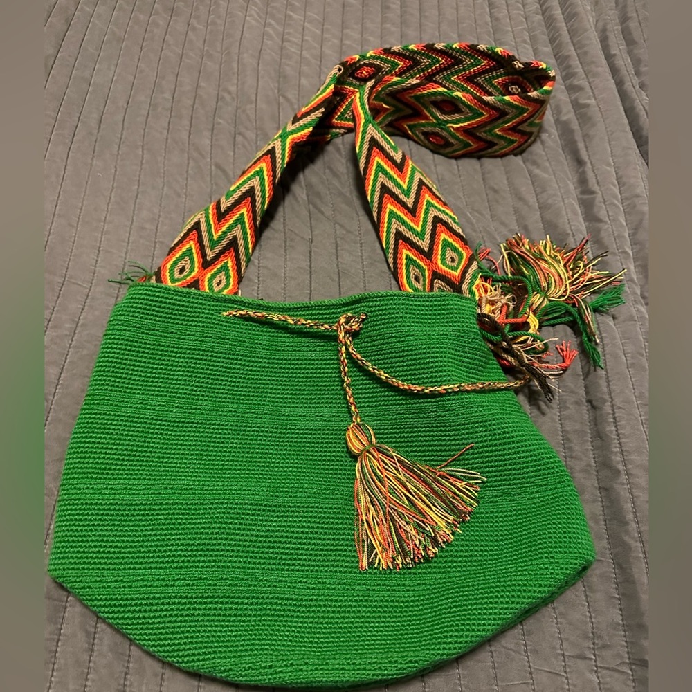 Beautiful Green Wayuu bag!